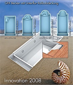 Swimmingpool mit integrierter Treppen GFK